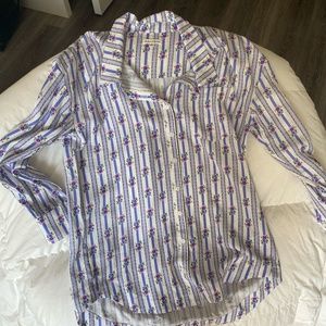 For Love & Lemons Patterned Oversize Button Down